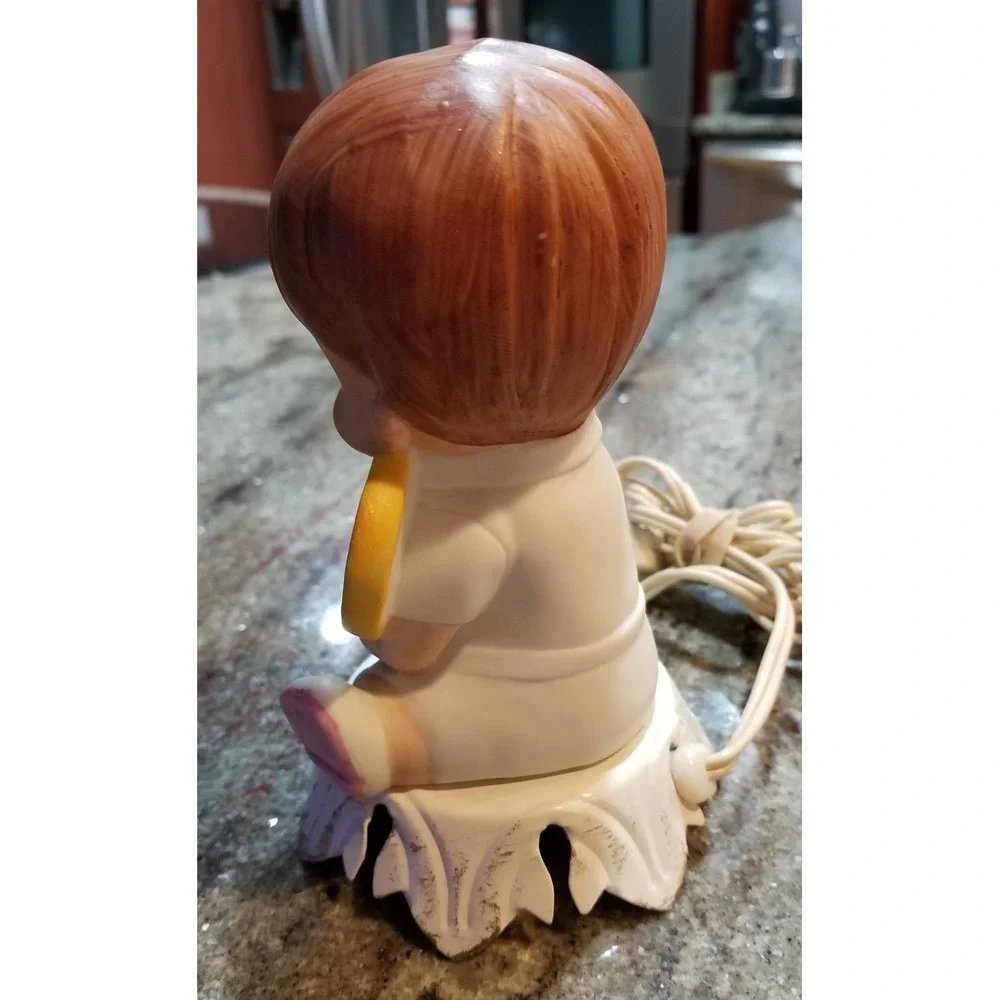 Vintage Underwriters Laboratories Nursery Tennis Player Nightlight Lamp
